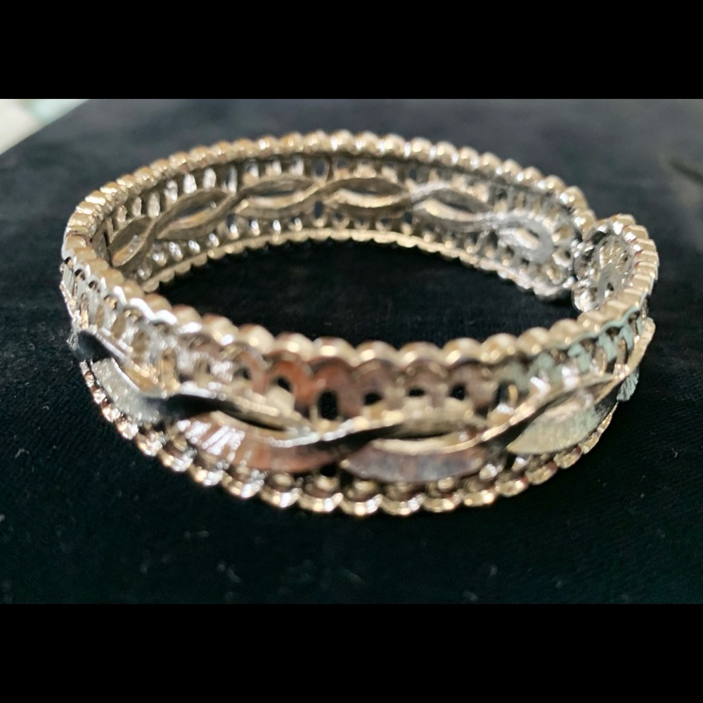Monet Silver Monet Bangle